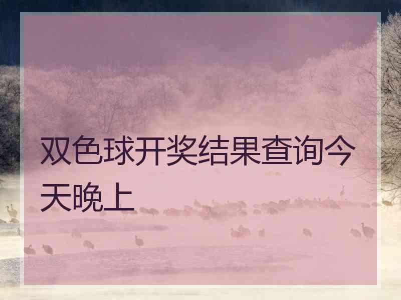 双色球开奖结果查询今天晚上