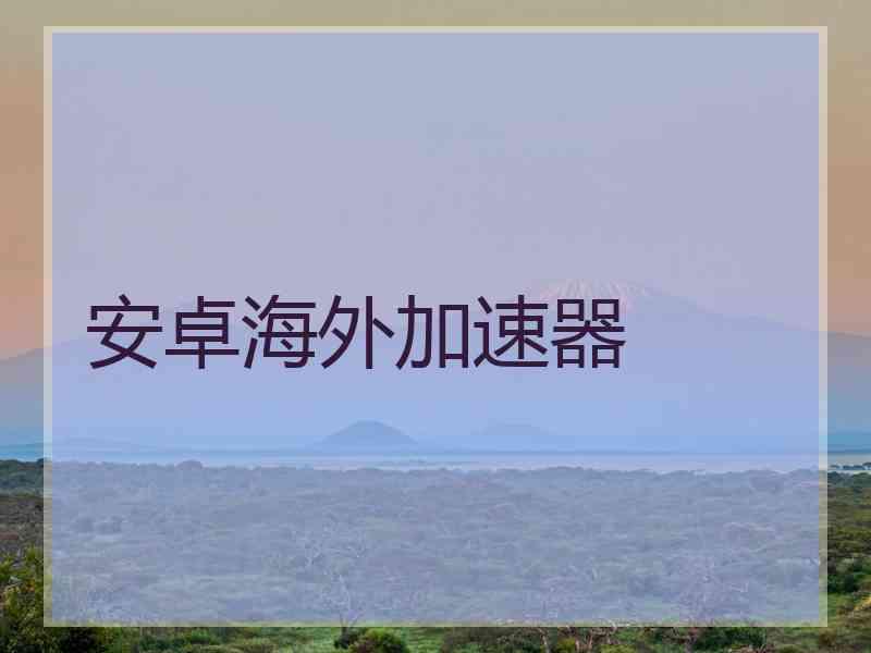 安卓海外加速器