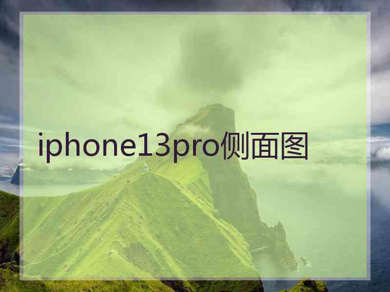 iphone13pro侧面图