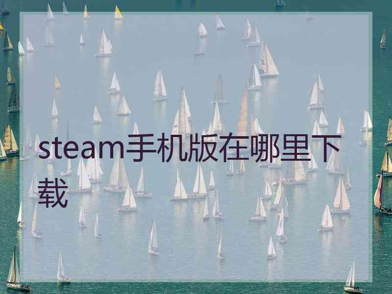 steam手机版在哪里下载