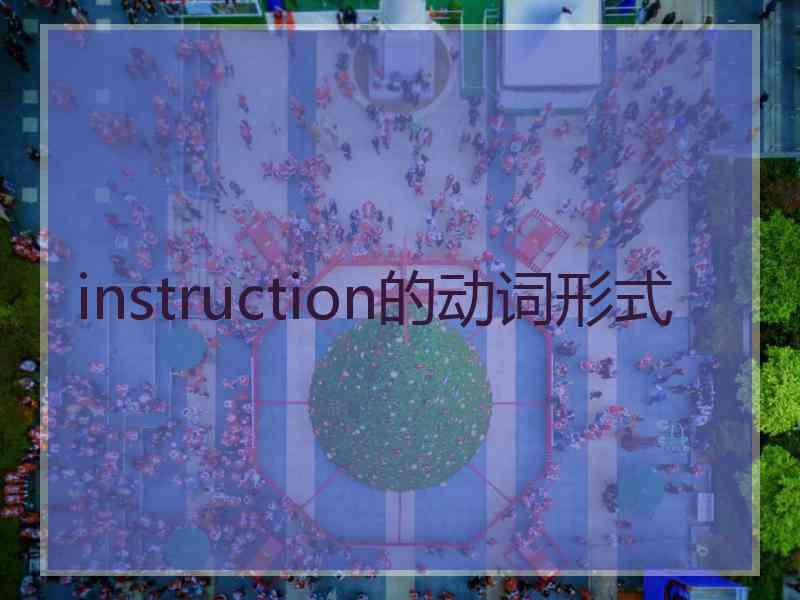 instruction的动词形式