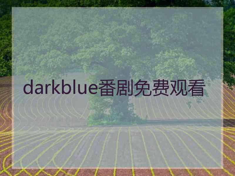 darkblue番剧免费观看