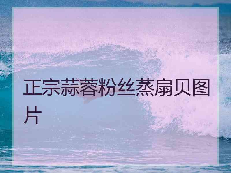 正宗蒜蓉粉丝蒸扇贝图片