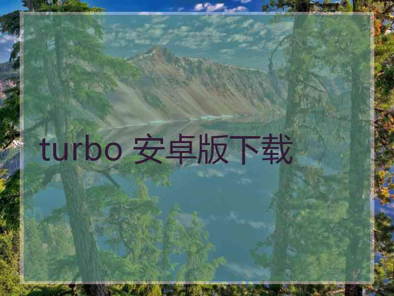 turbo 安卓版下载