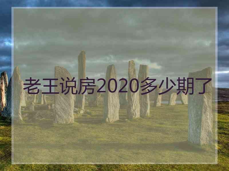 老王说房2020多少期了