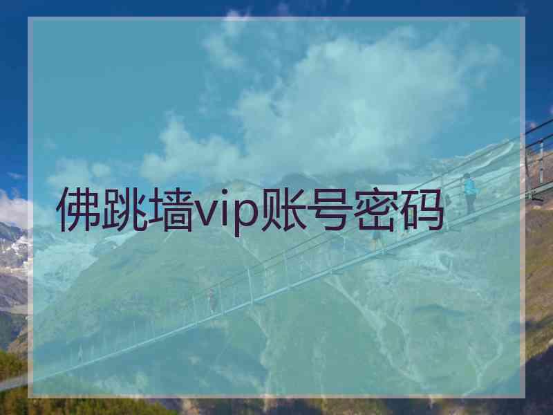 佛跳墙vip账号密码