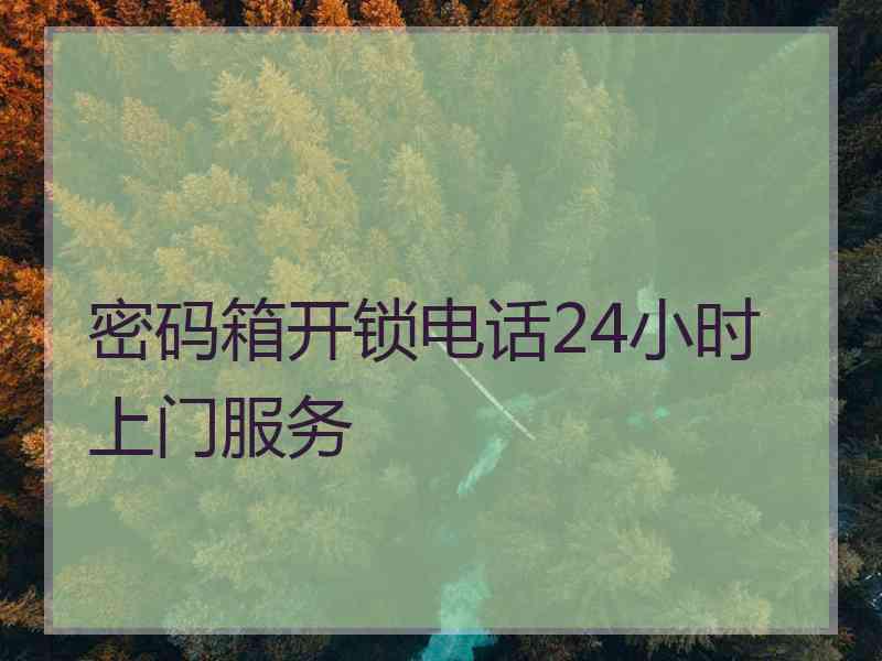 密码箱开锁电话24小时上门服务