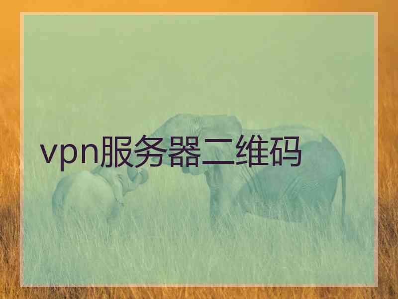 vpn服务器二维码