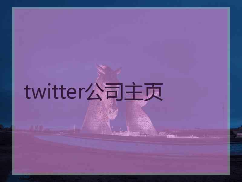 twitter公司主页