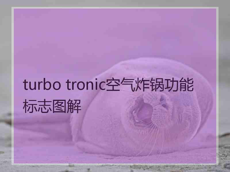 turbo tronic空气炸锅功能标志图解