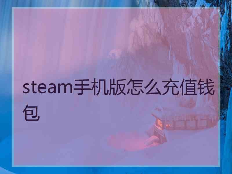 steam手机版怎么充值钱包