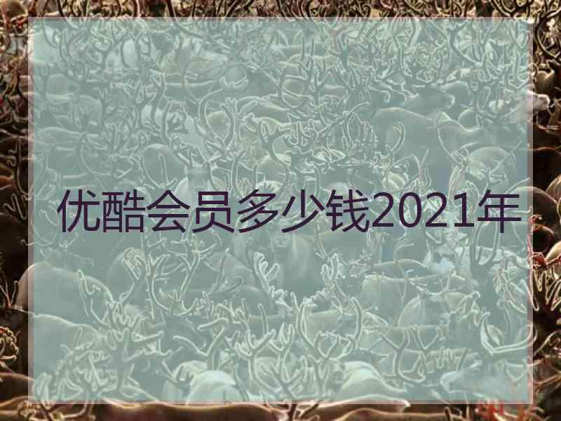 优酷会员多少钱2021年