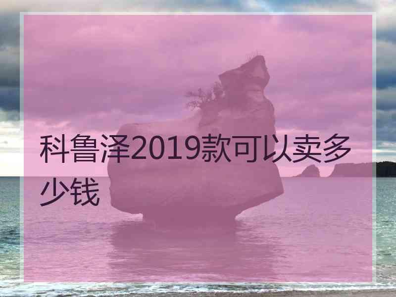 科鲁泽2019款可以卖多少钱