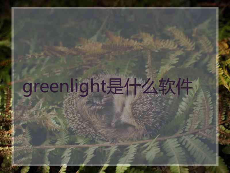 greenlight是什么软件