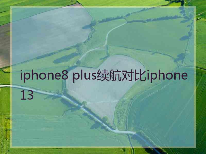 iphone8 plus续航对比iphone13