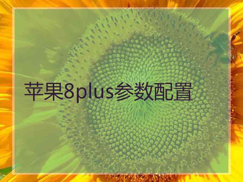 苹果8plus参数配置