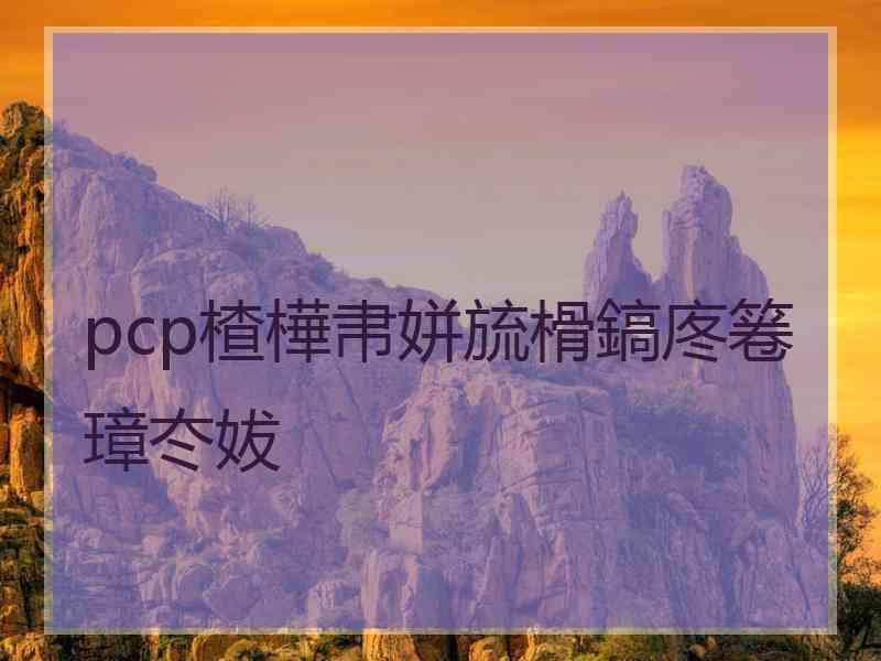 pcp楂樺帇姘旈榾鎬庝箞璋冭妭