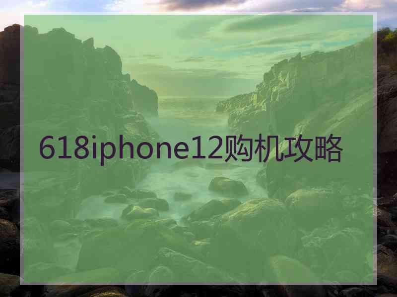 618iphone12购机攻略