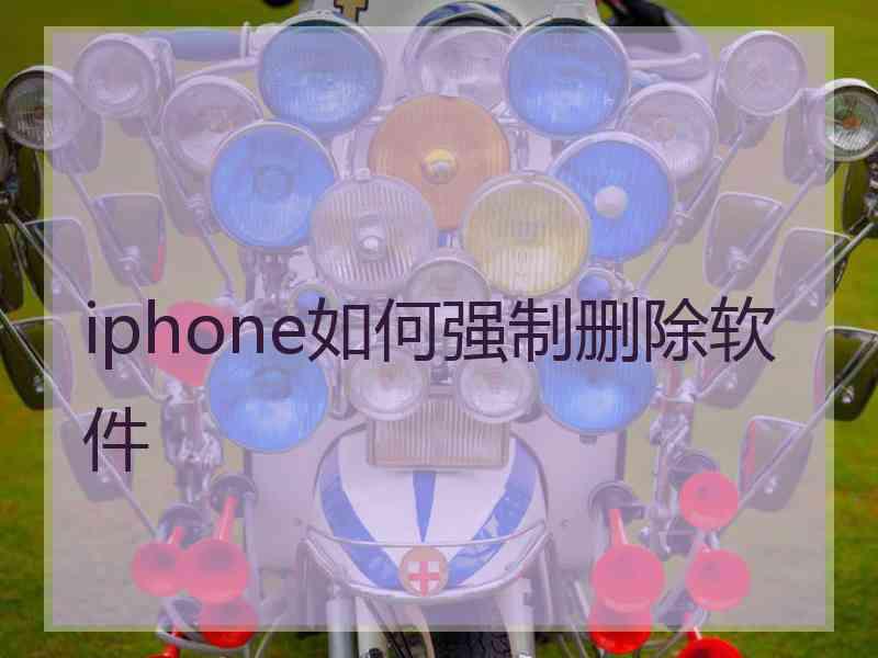 iphone如何强制删除软件