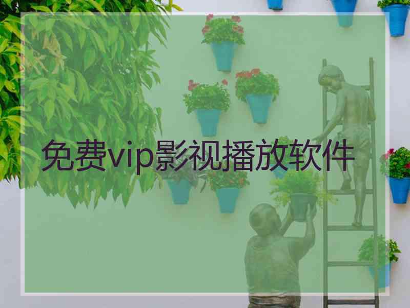 免费vip影视播放软件