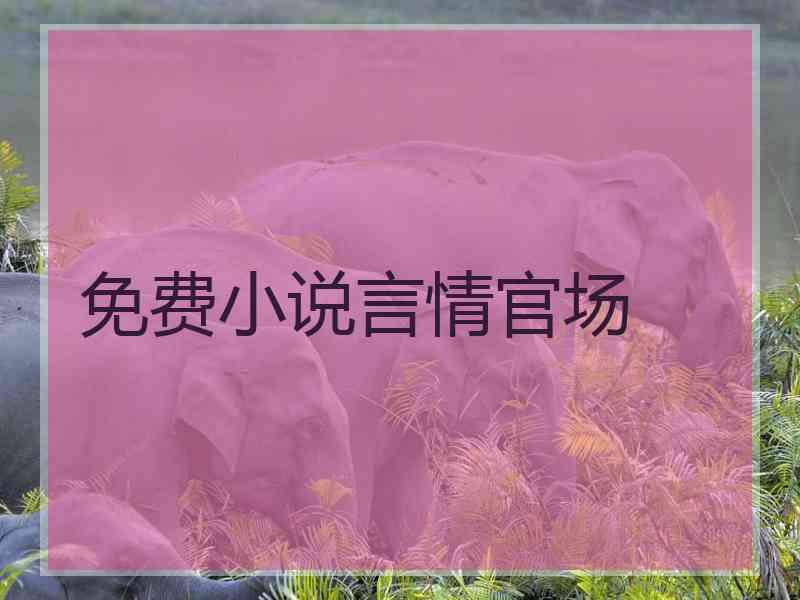 免费小说言情官场