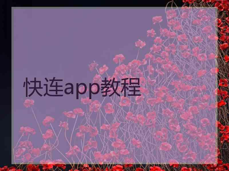 快连app教程