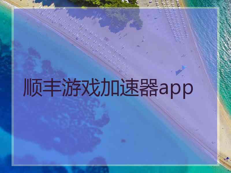 顺丰游戏加速器app