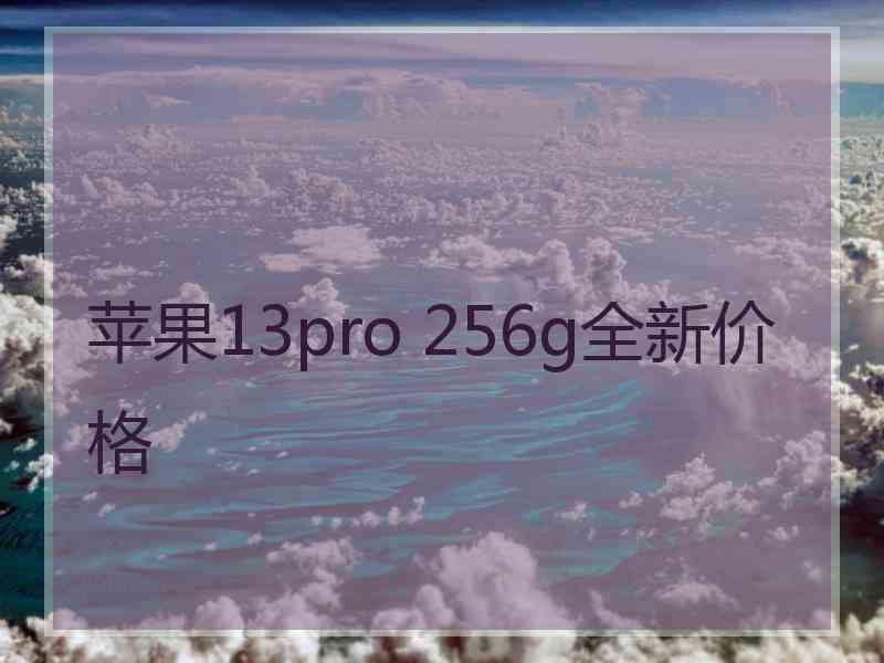 苹果13pro 256g全新价格