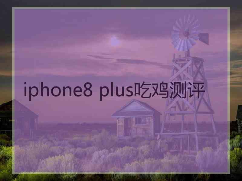 iphone8 plus吃鸡测评