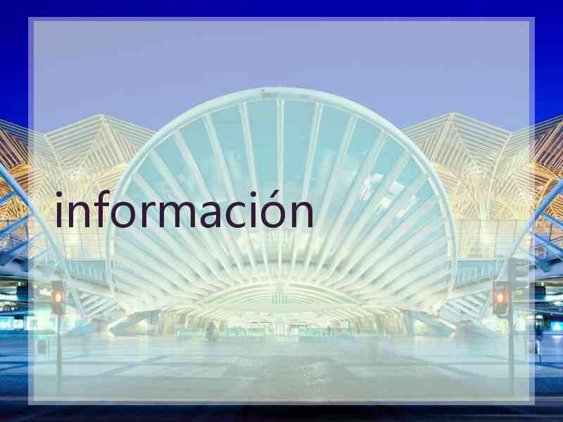 información