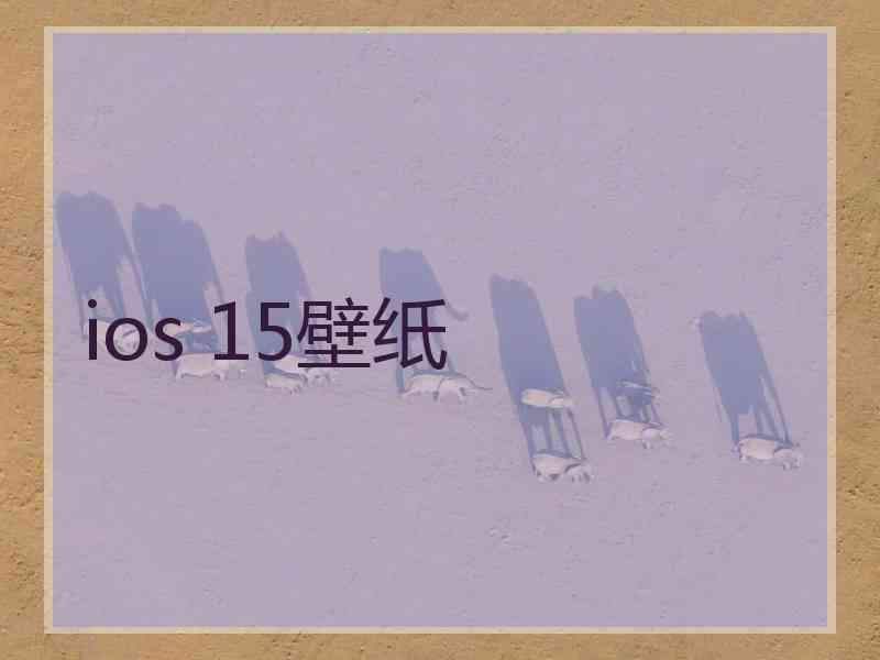 ios 15壁纸