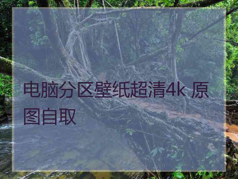 电脑分区壁纸超清4k 原图自取