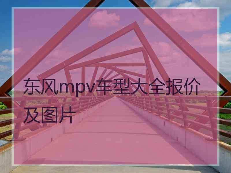 东风mpv车型大全报价及图片