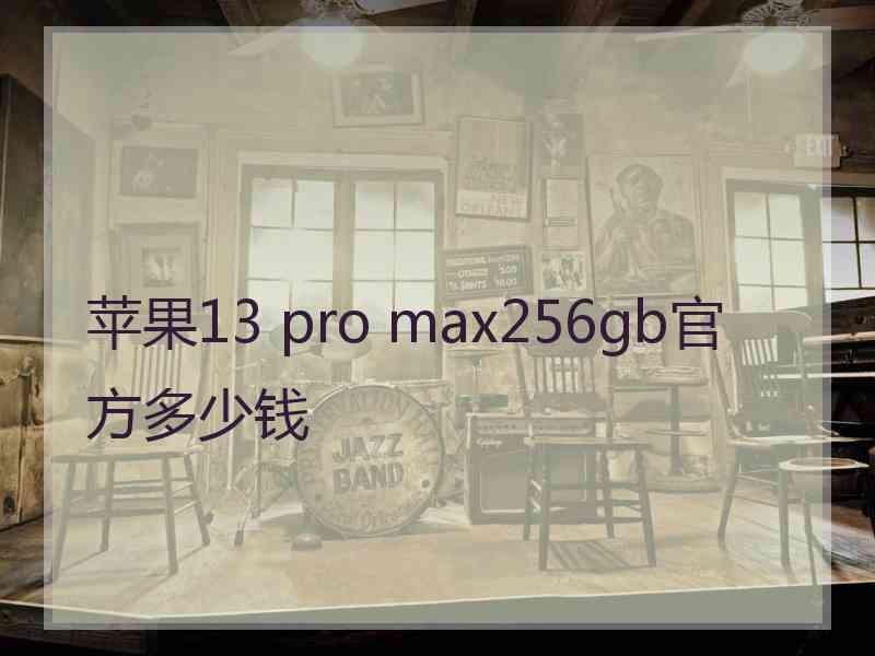 苹果13 pro max256gb官方多少钱