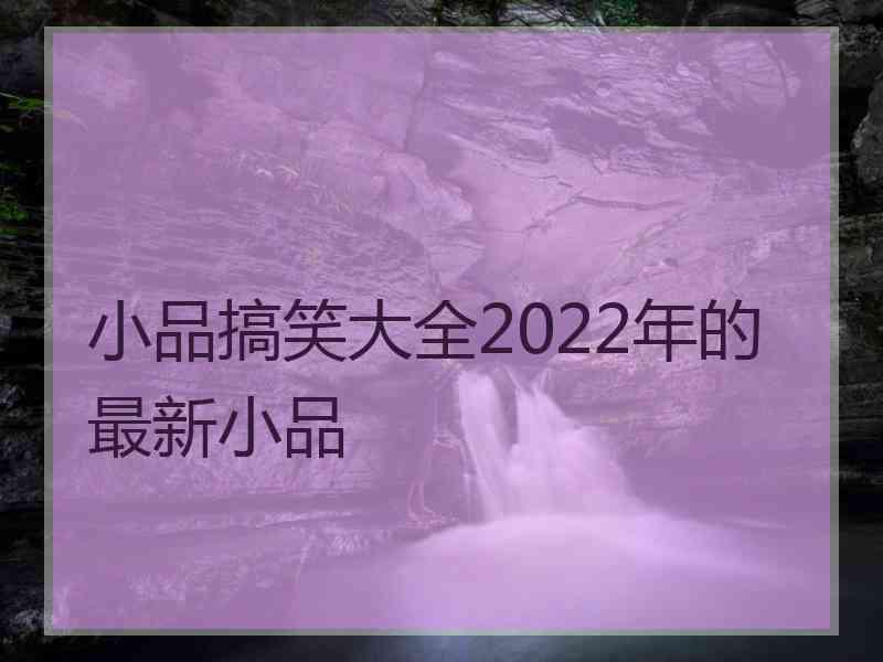 小品搞笑大全2022年的最新小品