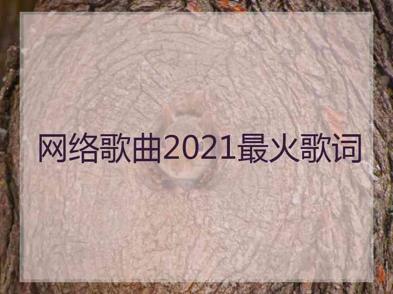 网络歌曲2021最火歌词