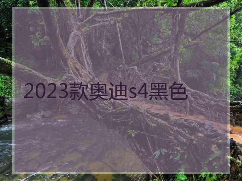 2023款奥迪s4黑色