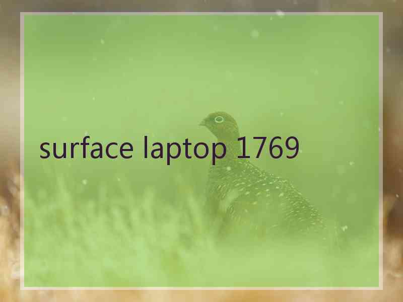 surface laptop 1769