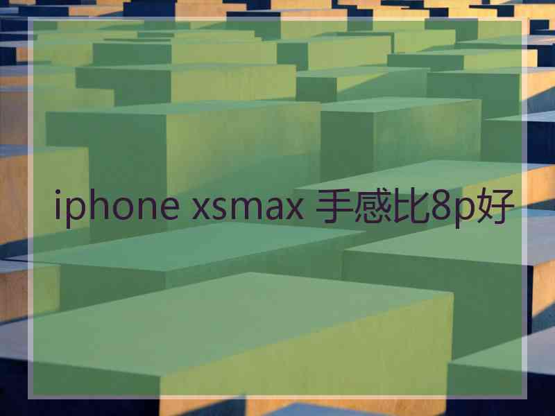 iphone xsmax 手感比8p好