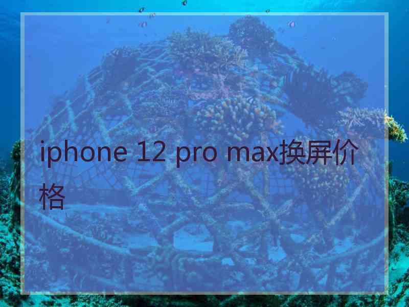 iphone 12 pro max换屏价格