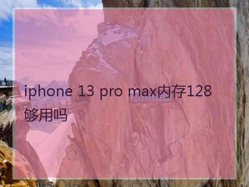 iphone 13 pro max内存128够用吗