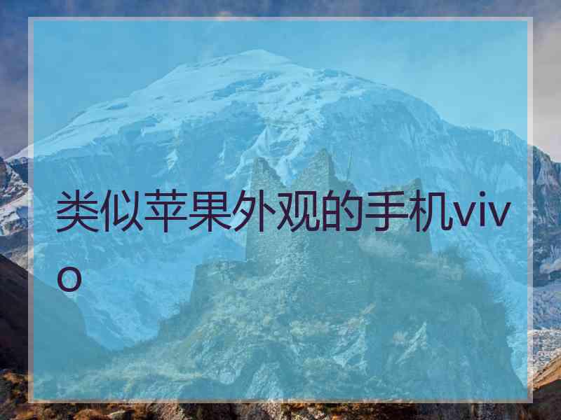 类似苹果外观的手机vivo