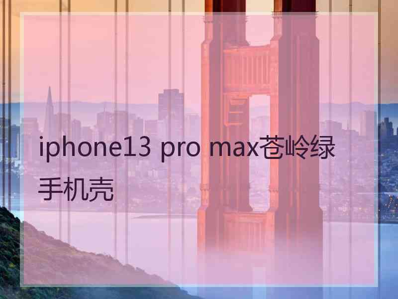 iphone13 pro max苍岭绿手机壳