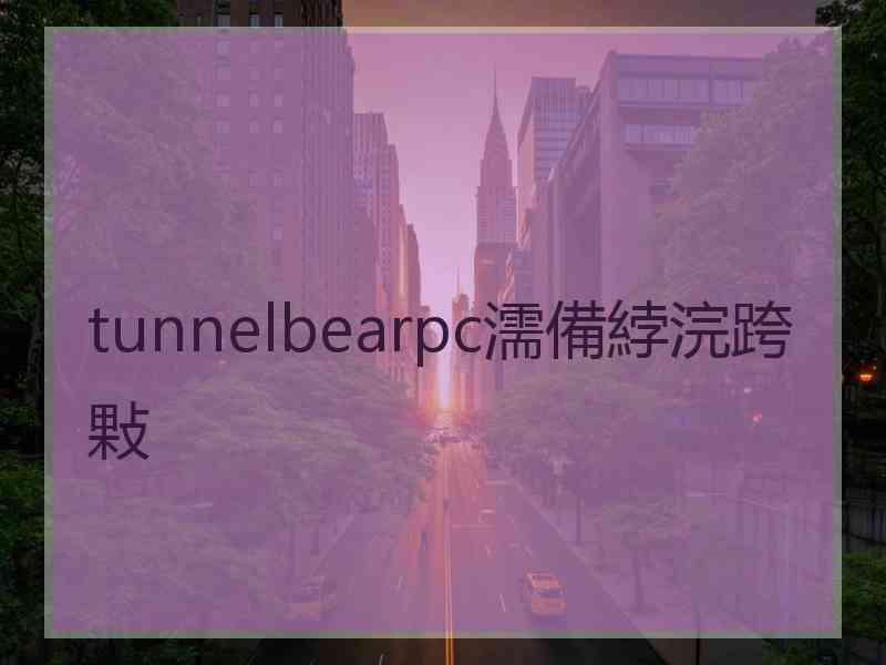 tunnelbearpc濡備綍浣跨敤