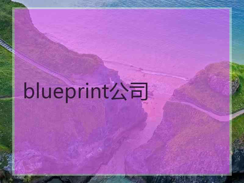 blueprint公司