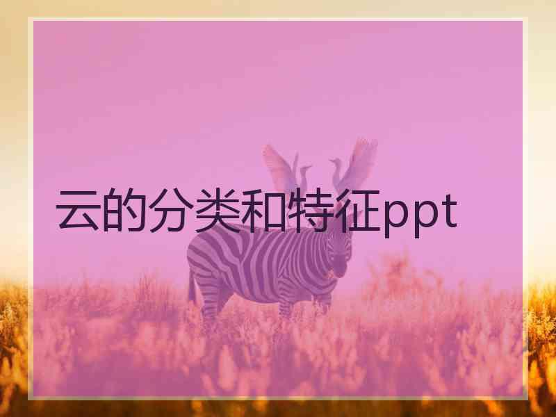 云的分类和特征ppt