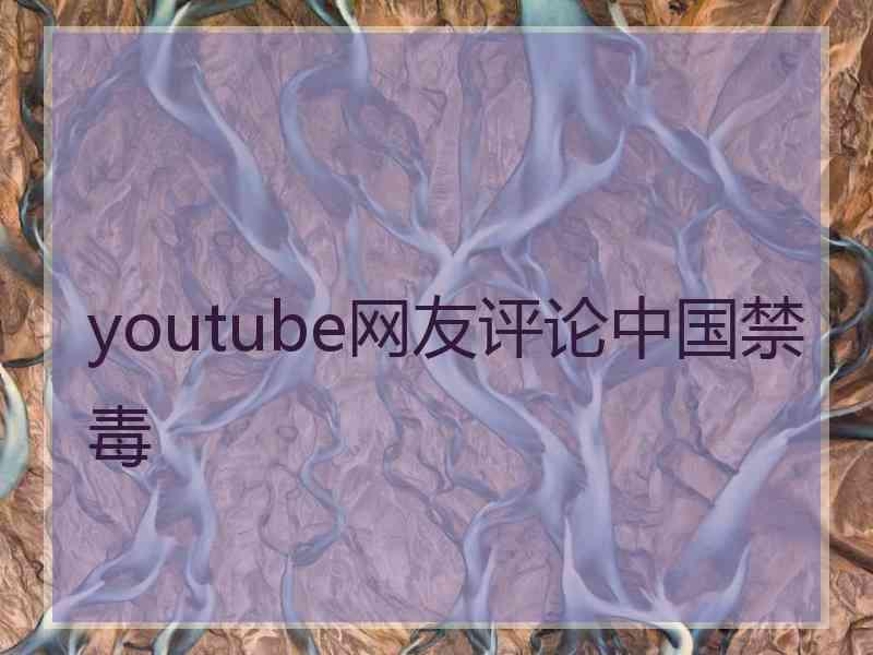 youtube网友评论中国禁毒