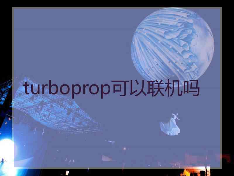 turboprop可以联机吗