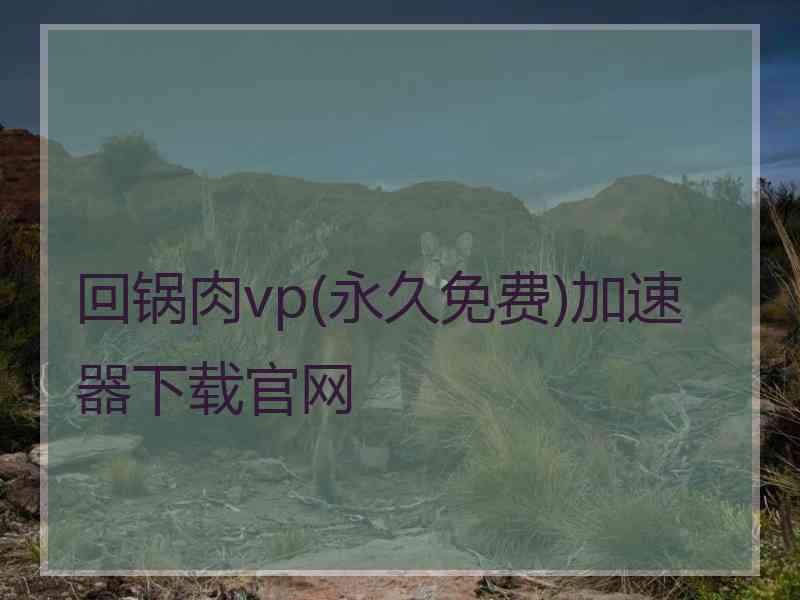 回锅肉vp(永久免费)加速器下载官网