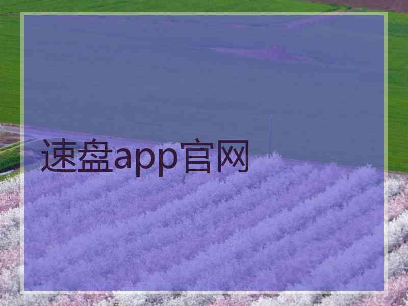 速盘app官网